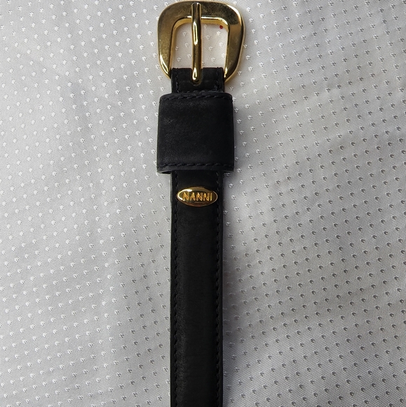 NANNI Leather belt.1st hole at 28". Last hole 31" - Picture 7 of 11